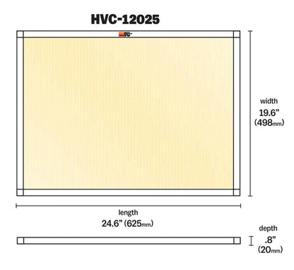 K&N HVAC Filter - 20 x 25 x 1 - HVC-12025
