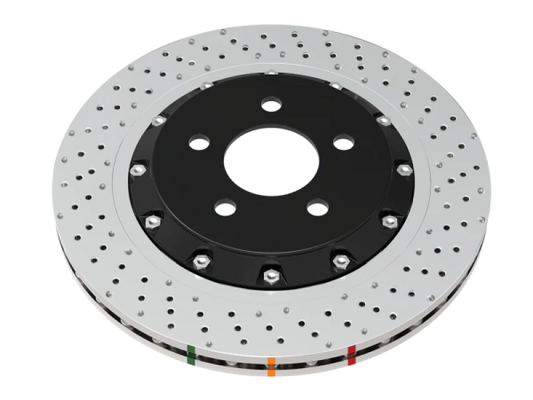 DBA 2015+ Audi RS-3 5000 Series Drilled Front Brake Rotor - 52844SLVXD