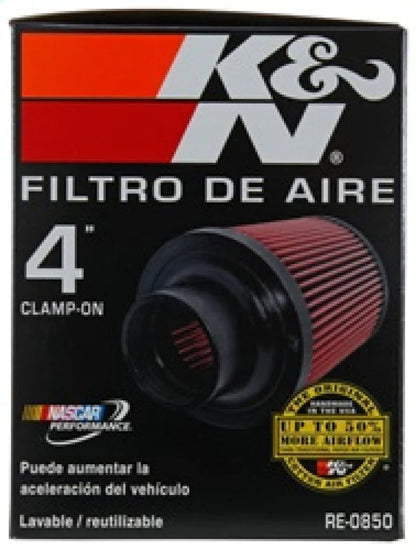 K&N Universal Air Filter (4in. Flange / 6in. Base OD - RE-0850