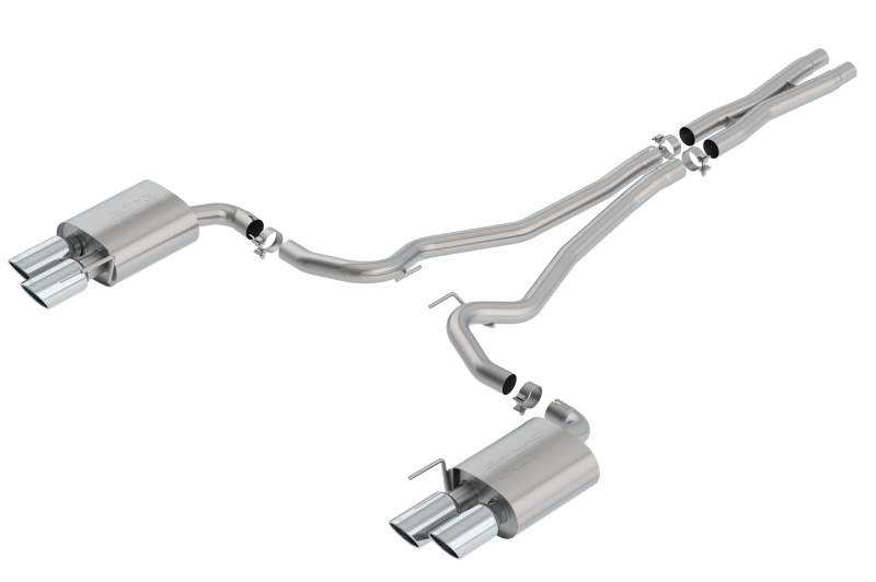 Borla S-Type Cat Back 18-20 Ford Mustang GT Convertible 2.5in - 140807