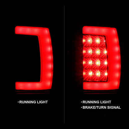 ANZO 1994-2001 Dodge Ram 1500 LED Taillights Plank Style Black - 311340-C-Dub Tech