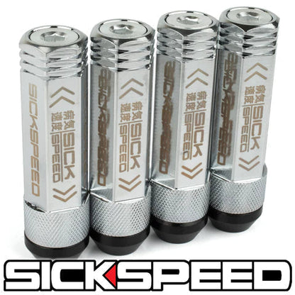 3PC STEEL LUG NUTS 4PC 3/8X24