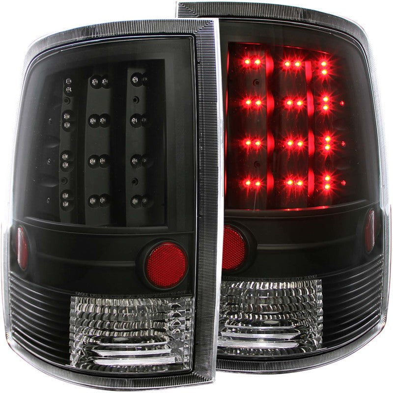 ANZO 2009-2015 Dodge Ram 1500 LED Taillights Black - 311144-C-Dub Tech