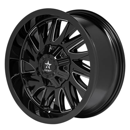 RBP 75R BATALLION GLOSS BLK W/MACH. GROOVE