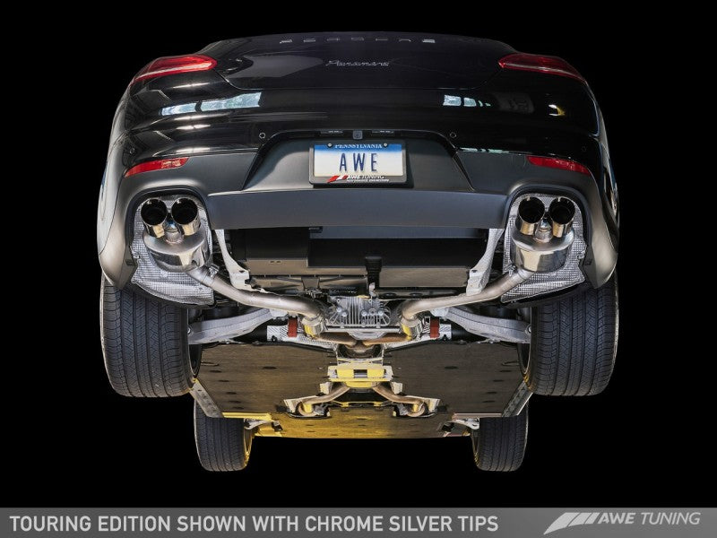 AWE Tuning Panamera 2/4 Touring Edition Exhaust (2014+) - w/Chrome - 3015-42042-C-Dub Tech