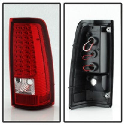 Xtune Chevy Silverado 1500/2500/3500 03-06 LED Tail Lights Red Clear - 5008787