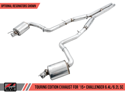 AWE Tuning 2015+ Dodge Challenger 6.4L/6.2L Non-Resonated Touring Edition Exhaust - 3020-11028-C-Dub Tech