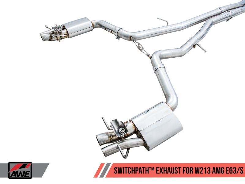 AWE Tuning Mercedes-Benz W213 AMG E63/S Sedan/Wagon SwitchPath Exhaust System - 3025-31044-C-Dub Tech