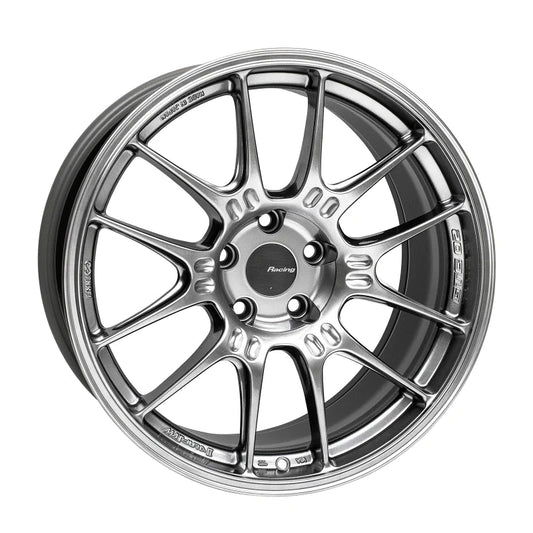 Enkei GTC02 18x9 5x112 25mm Offset 66.5mm Bore Hyper Silver - 534-890-4425HB