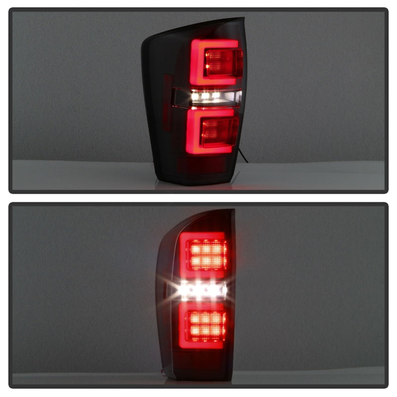 Spyder 16-17 Toyota Tacoma LED Tail Lights - Black Smoke - 5085740