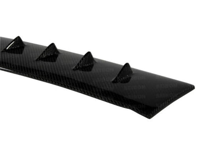 Seibon 08-10 Mitsubishi Evo 10 Carbon Fiber Rear Fin Spoiler - RFS0809MITEVOX