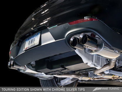 AWE Tuning Panamera 2/4 Touring Edition Exhaust (2011-2013) - w/Chrome - 3015-42060-C-Dub Tech
