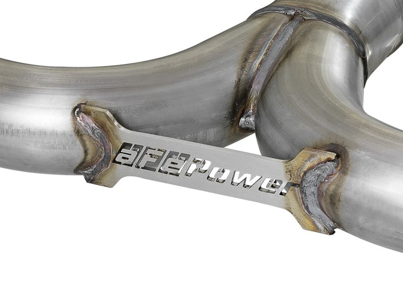 aFe Takeda 2-1/2in 304 SS Axle-Back Exhaust w/ Black Tip - 49-37014-B-C-Dub Tech