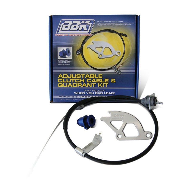 BBK 79-95 Mustang Adjustable Clutch Quadrant Cable And Firewall Adjuster - 15055-C-Dub Tech