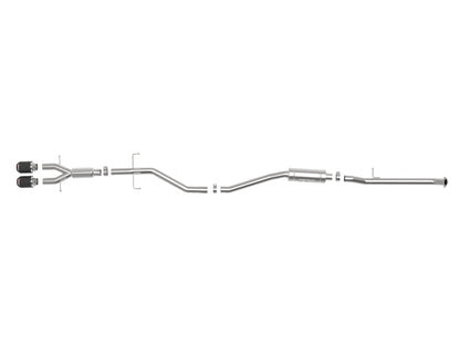 aFe Takeda 2.5in 304SS Cat-Back Exhaust System w/ Carbon Tips - 49-36619-C