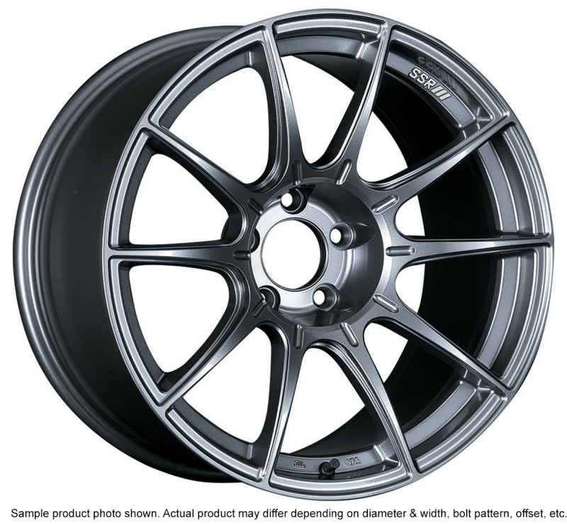 SSR GTX01 18x10.5 5x114.3 22mm Offset Dark Silver Wheel G35 - XA18105+2205GDK