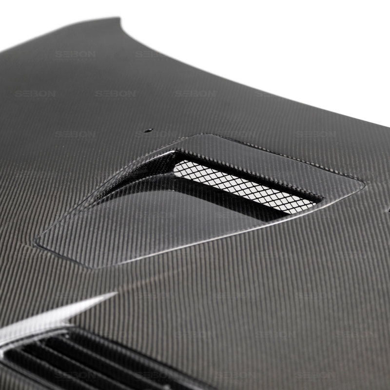 Seibon 08-12 Mitsubishi Evo X OEM style Carbon Fiber Hood - HD0809MITEVOX-OE