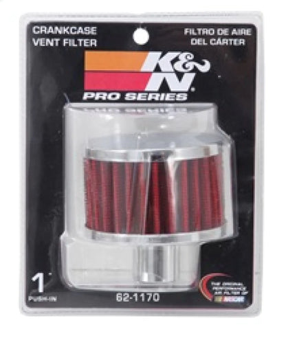 K&N Filter 1in Vent  3in Diameter 2in Height - 62-1170
