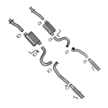 BBK 86-04 Mustang Cat Back Kit Varitune Mufflers Stainless Steel - 3001-C-Dub Tech
