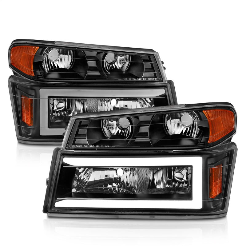 ANZO 04-12 GM Colorado/Canyon/I-Series Crystal Headlights - w/ Light Bar - 111558-C-Dub Tech