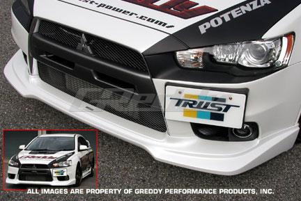 GReddy 08+ Mitsubishi Evolution X Urethane Front Lip Spoiler - 17030014