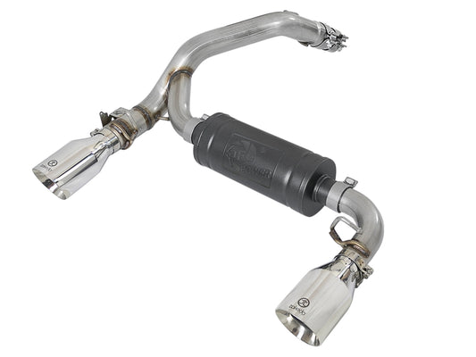 aFe Takeda 3in 304 SS Axle-Back Exhaust System w/ Polished - 49-33104-P-C-Dub Tech