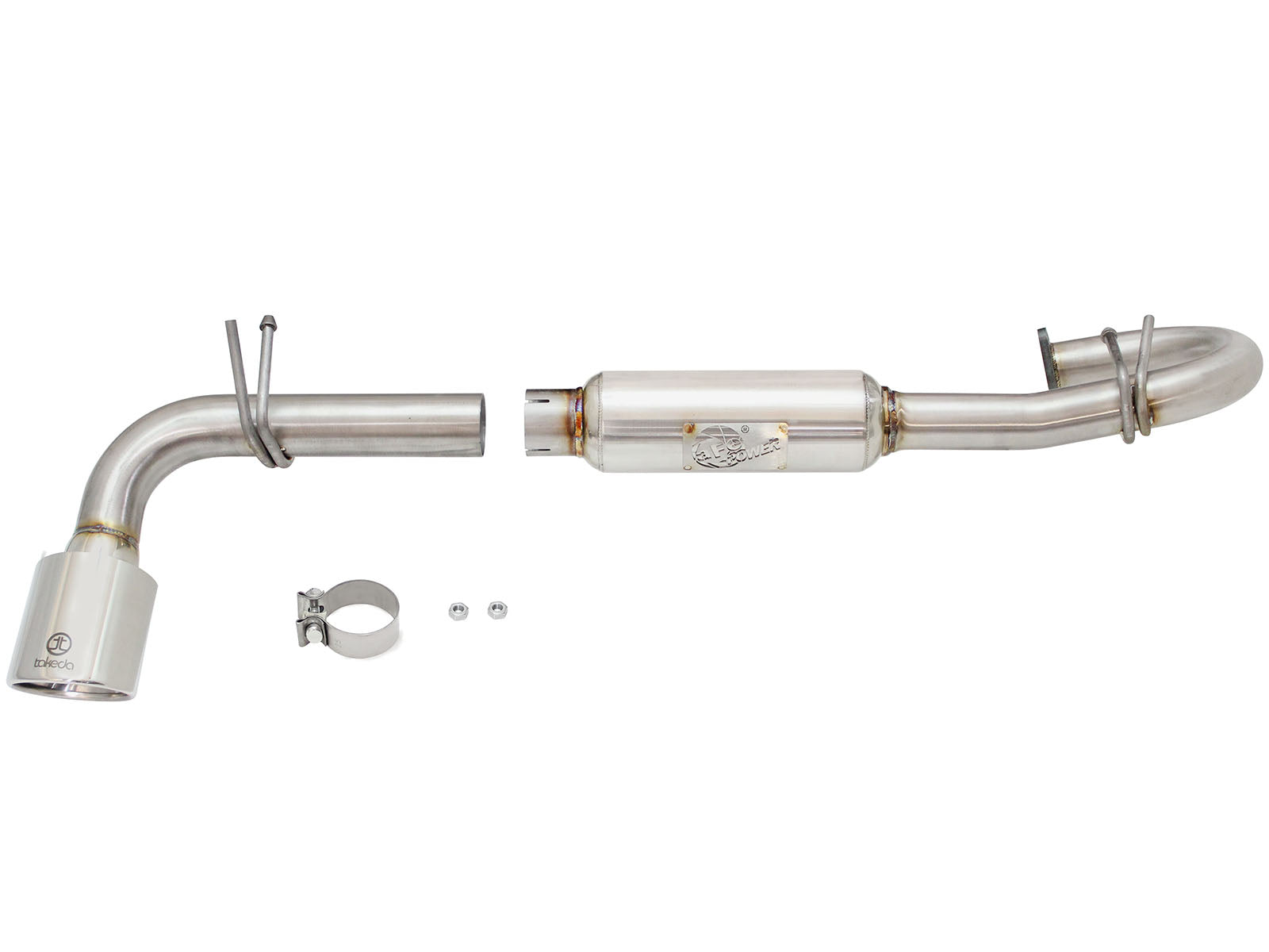 aFe 11-16 Scion TC L4-2.5L 304SS 2-1/4in to 2-1/2in Axle-Back - 49-36025-P-C-Dub Tech