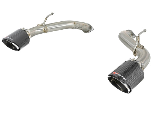 aFe POWER Takeda 2.5in 304 SS Axle-Back Exhaust w/ Carbon - 49-36133NM-C-C-Dub Tech