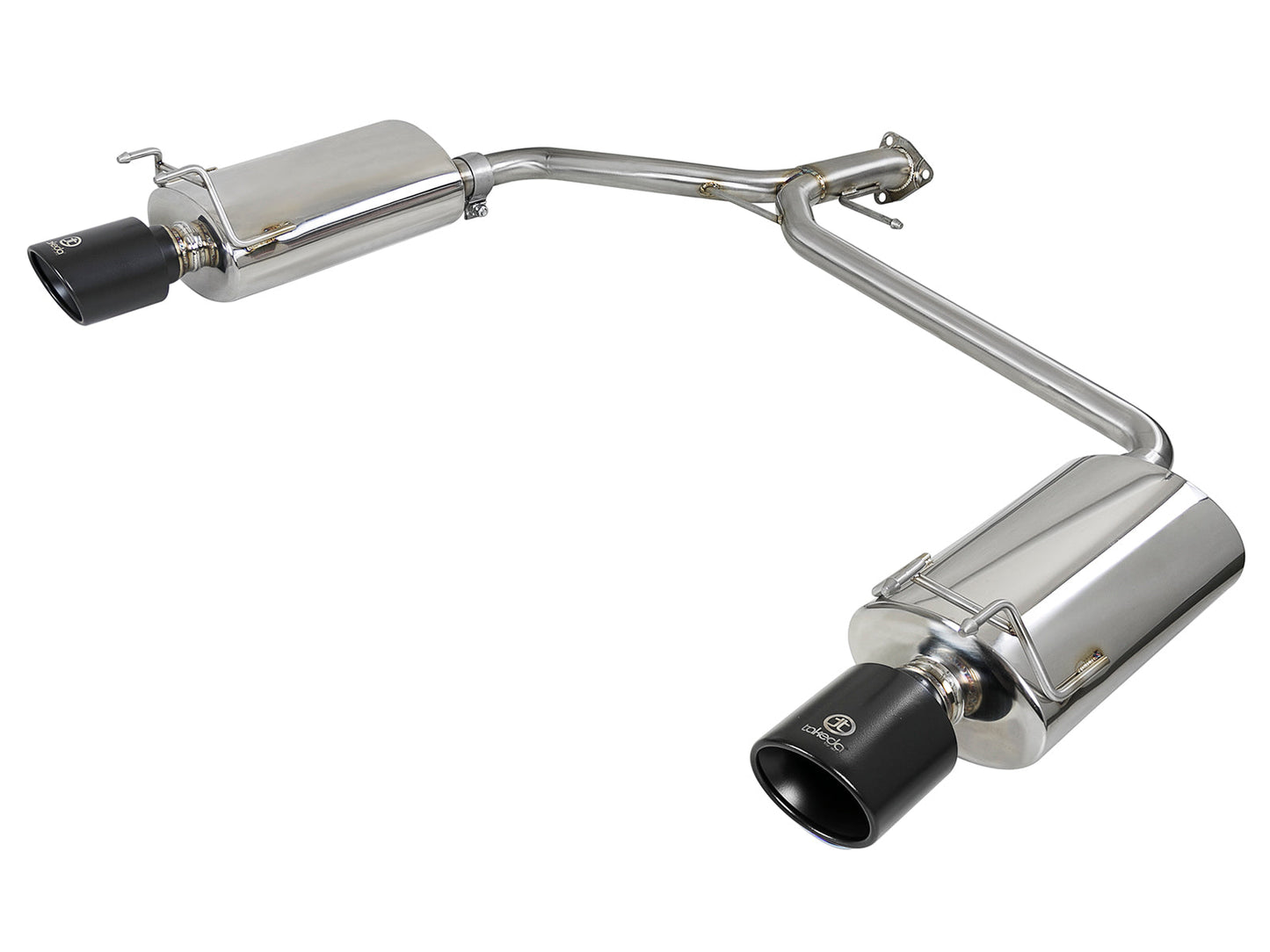 aFe Takeda 2.25-1.75in 304 SS Axle-Back Exhaust w/ Black Tips - 49-36604-B-C-Dub Tech