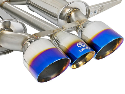 aFe Takeda 3in 304 SS Cat-Back Exhaust w/ Blue Flame - 49-36616-L-C-Dub Tech