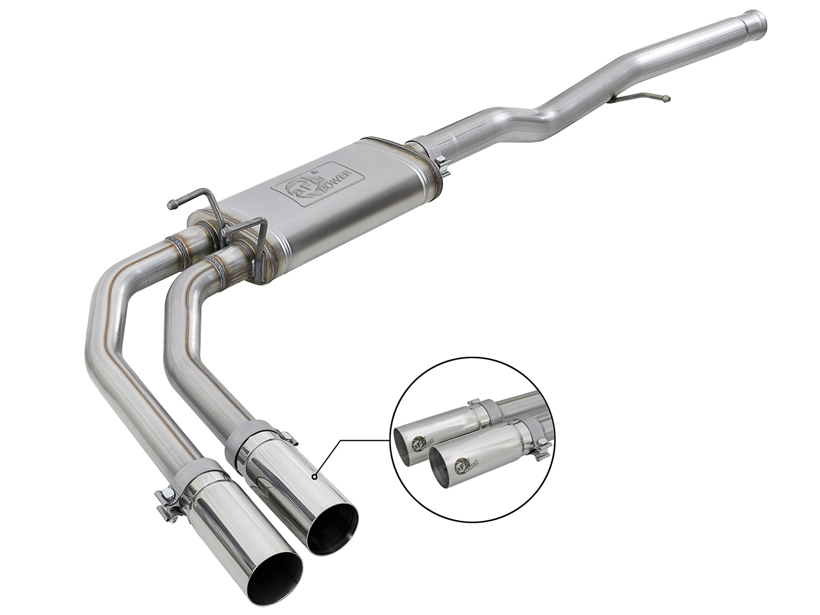 aFe Rebel Series 3in-2.5in 409 SS Cat-Back Exhaust 09-18 GM - 49-44098-P-C-Dub Tech