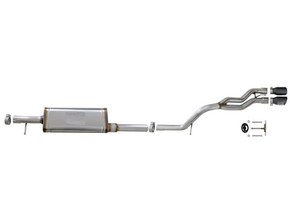 aFe Rebel Series Cat-Back 2.5in Dual Center Exit SS Exhaust - 49-48054-B-C-Dub Tech