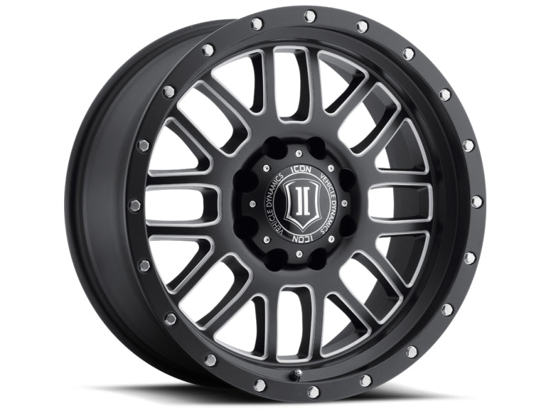 ICON ALPHA SATIN BLACK/MILLED WINDOWS