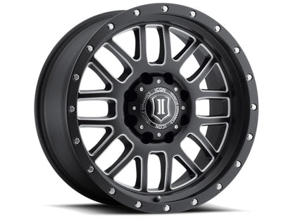 ICON ALPHA SATIN BLACK/MILLED WINDOWS