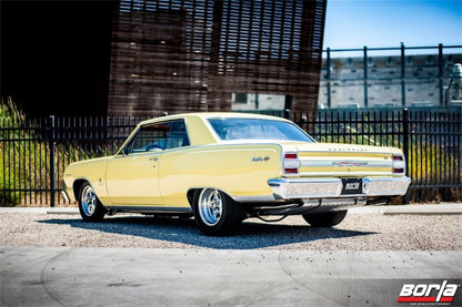 Borla CrateMuffler LS3 ATAK 2.25in Offset/Offset 14inx4.35inx9in Oval Muffler - 400945