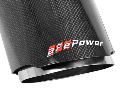 aFe MACH Force-XP 4-1/2in Carbon Fiber OE Replacement Exhaust Tips - 49C32068-C-C-Dub Tech