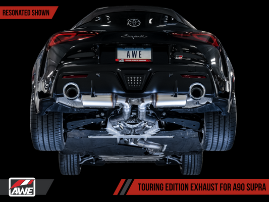 AWE 2020 Toyota Supra A90 Resonated Touring Edition Exhaust - - 3015-32118-C-Dub Tech