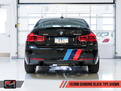AWE Tuning BMW F3X 340i Touring Edition Axle-Back Exhaust - - 3010-33042-C-Dub Tech