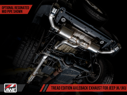 AWE Tuning 07-18 Jeep Wrangler JK/JKU 3.6L Tread Edition Axle-Back - 3015-32003-C-Dub Tech