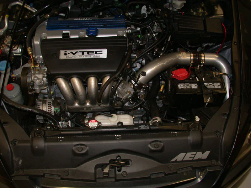 K&N 03-04 Honda Acord L4-2.4L Polished Typhoon Short Ram Intake - 69-1206TP