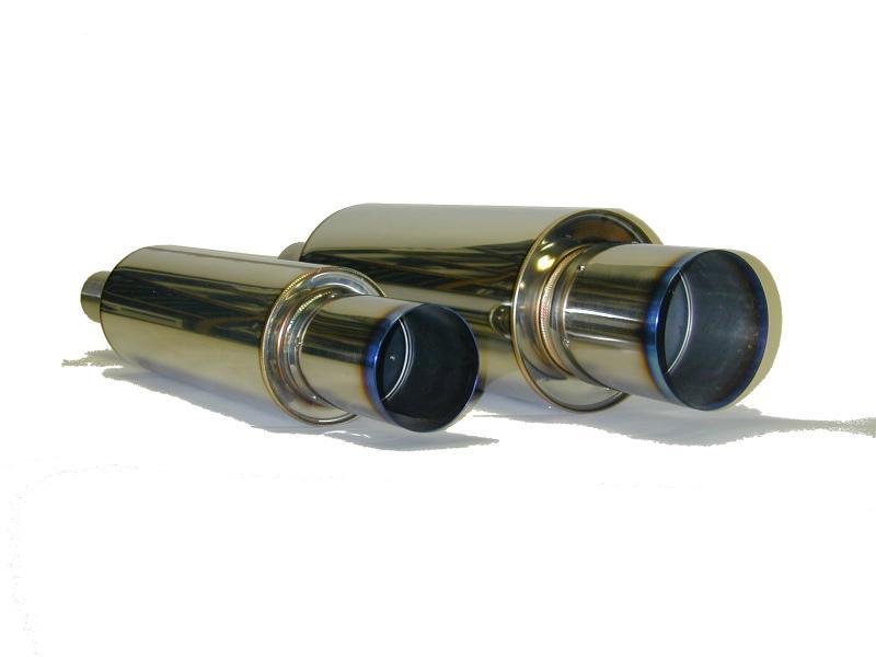 HKS Universal Stainless Hi Power 130mm Titanium Muffler - 34005-FK002