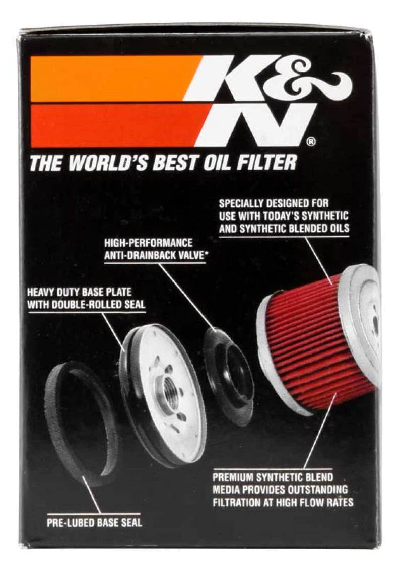 K&N Polaris 2.688in OD x 3.813in H Oil Filter - KN-196