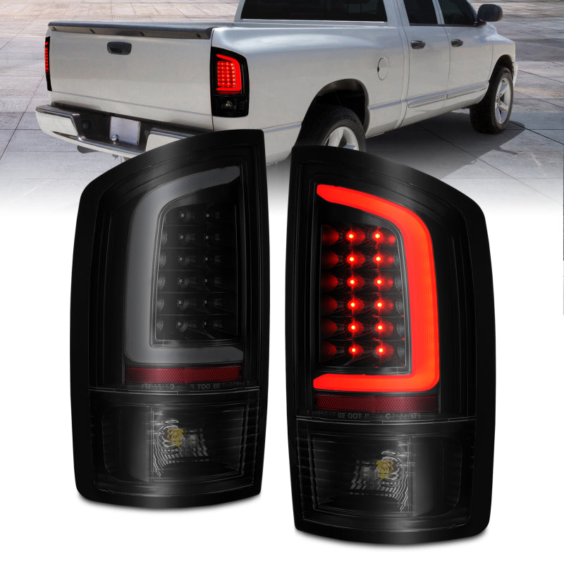 ANZO 2002-2006 Dodge  Ram 1500 LED Tail Lights w/ Light - 311369-C-Dub Tech