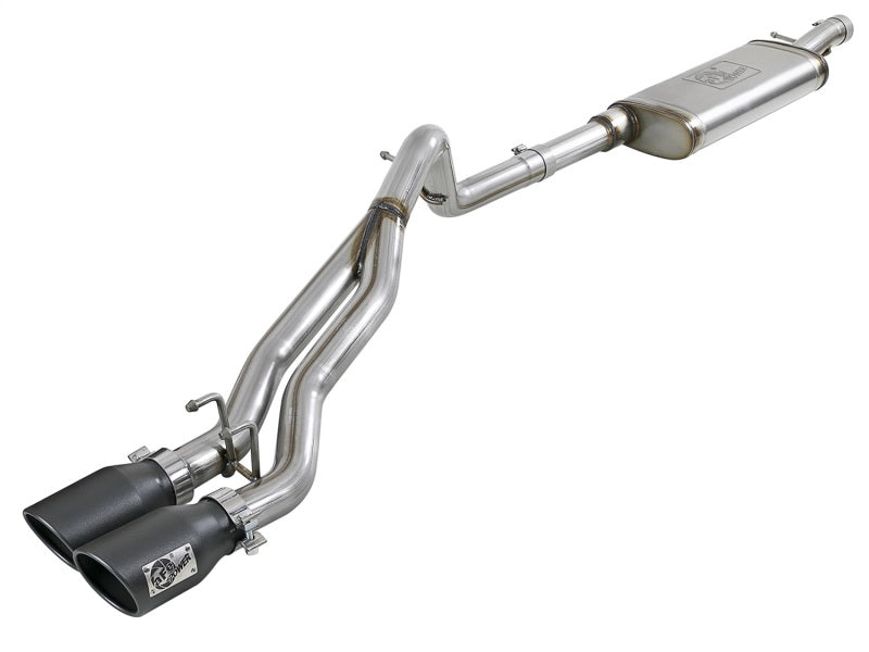 aFe Rebel Series Cat-Back 2.5in Dual Center Exit SS Exhaust - 49-48054-B-C-Dub Tech