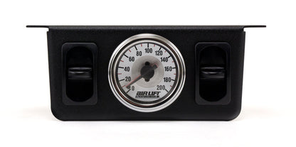 Air Lift Dual Needle Gauge With Two Paddle Switches- 200 - 26229-C-Dub Tech