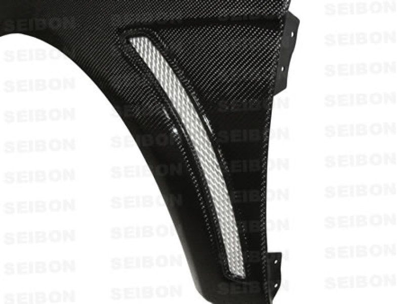 Seibon 08-12 Mitsubishi Evo X 10mm Wider Carbon Fiber Fenders - FF0809MITEVOX