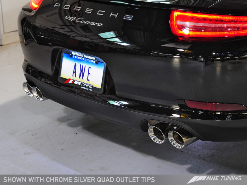 AWE Tuning Porsche 991 SwitchPath Exhaust for PSE Cars Chrome - 3025-42010