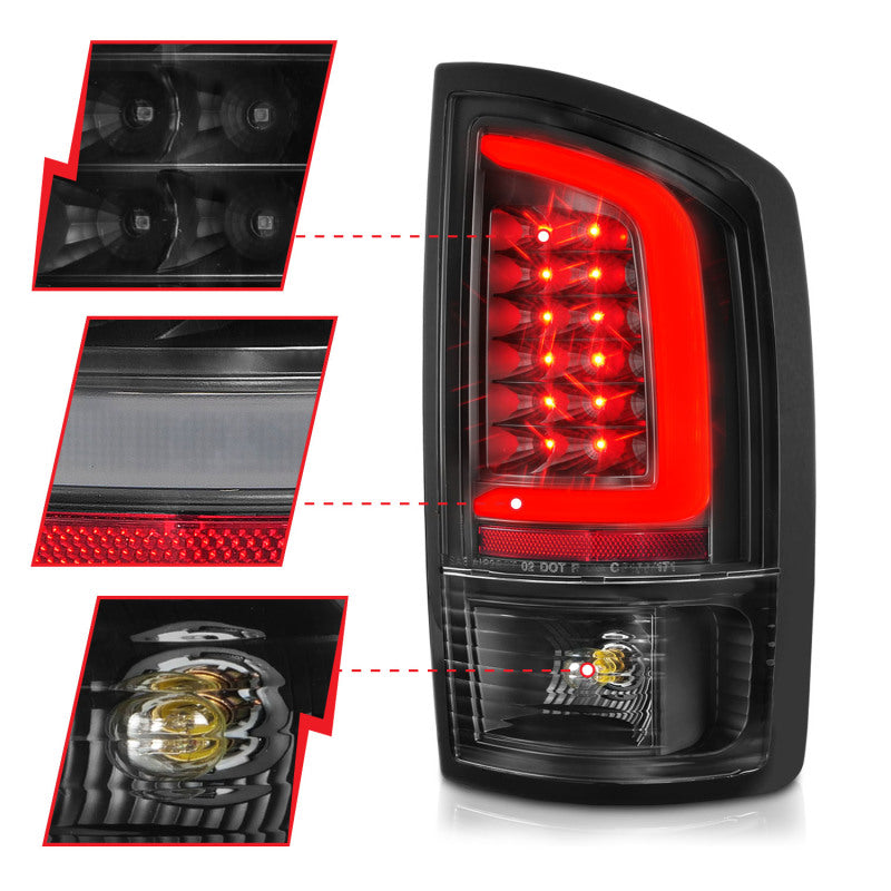 ANZO 2002-2006 Dodge  Ram 1500 LED Tail Lights w/ Light - 311368