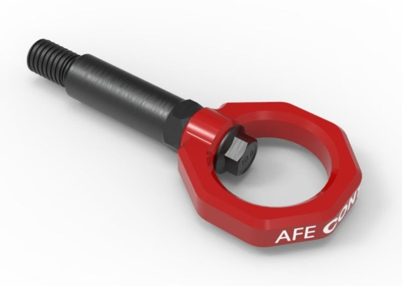 aFe Control Front Tow Hook Red BMW F-Chassis 2/3/4/M - 450-502001-R-C-Dub Tech