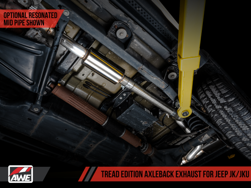 AWE Tuning 07-18 Jeep Wrangler JK/JKU 3.6L Tread Edition Axle-Back - 3015-32003-C-Dub Tech